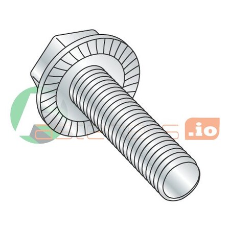 3/8-16 x 3/8" Serrated Hex Flange Screws/Unslotted/Steel/Zinc (Carton: 1,250 pcs)